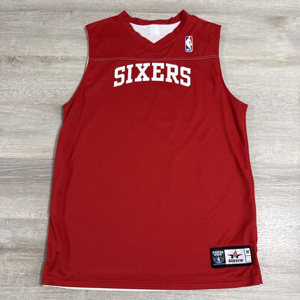 Philadelphia 76ers Basketball Jersey Reversible NBA Team Apparel Men's Medium